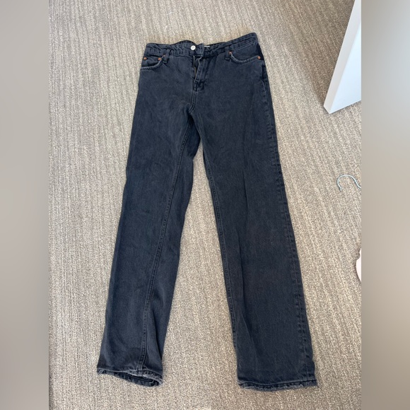 Zara Denim - Black straight leg jeans